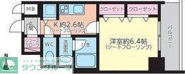 AVANTI ATSUTA(1K/2階)の間取り写真