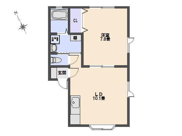 URBANHOUSE173(1LDK/1階)の間取り写真