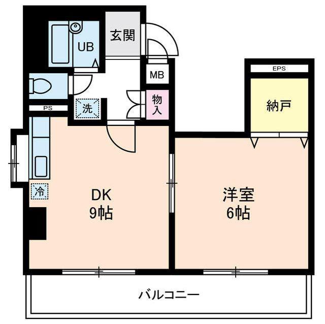 ベリエステ巣鴨(1DK/3階)の間取り写真