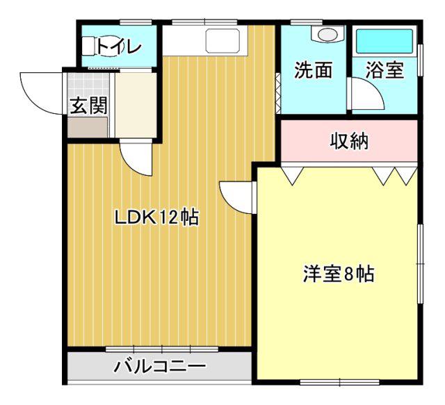 セノーテ(1LDK/2階)の間取り写真
