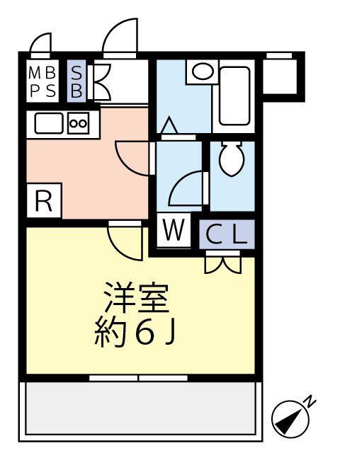 グランヴァン板橋本町エコヴェルデ(1K/3階)の間取り写真