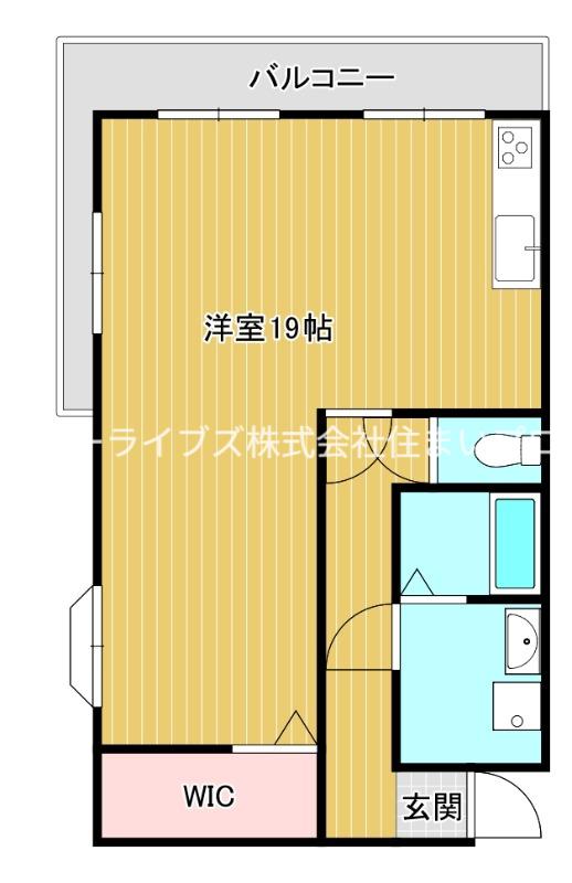 ハイツノボル(ワンルーム/4階)の間取り写真