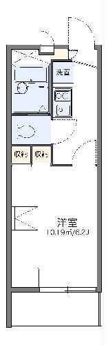 レオパレスAMOURII(1K/1階)の間取り写真