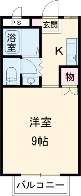 エンゼルハイム旭(1K/1階)の間取り写真