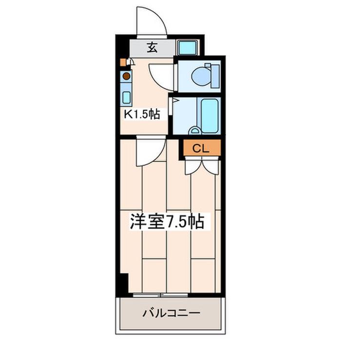 ABITARE海老名(1K/7階)の間取り写真