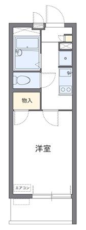 レオネクストサクシード(1K/1階)の間取り写真