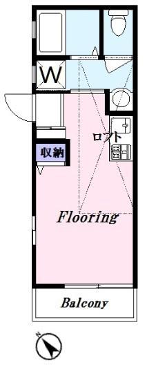 ARIETTA三軒茶屋(ワンルーム/2階)の間取り写真