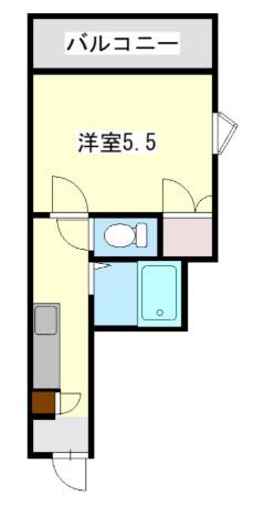 A.REK TENPOZAN(1K/2階)の間取り写真