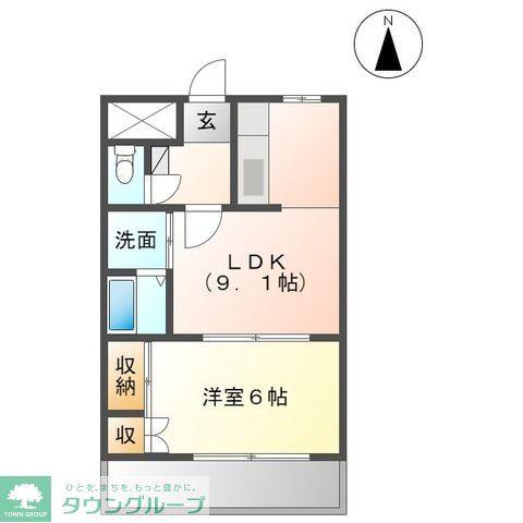 プレステージI(1LDK/1階)の間取り写真