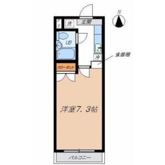 コーポレーション泉町(1K/3階)の間取り写真