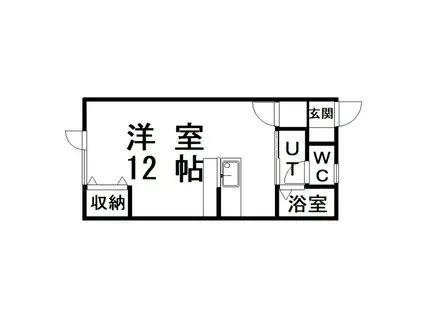 ハイツまほろ(ワンルーム/1階)の間取り写真