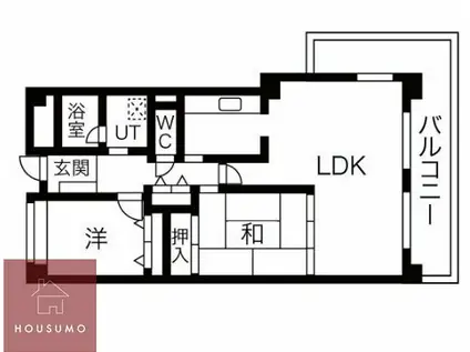 ヴィレッジバンブー(2LDK/4階)の間取り写真