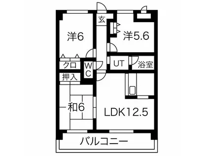 GRANVILLE(3LDK/1階)の間取り写真