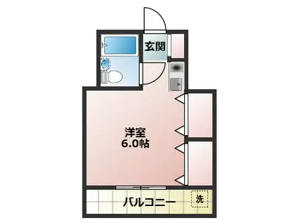 イーストヴィレッジYUDA(ワンルーム/1階)の間取り写真