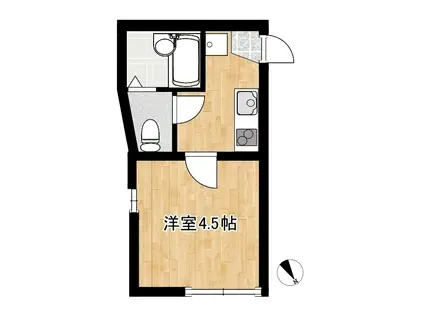 アザーレ・パッシオ読売ランド前壱番館(1K/1階)の間取り写真