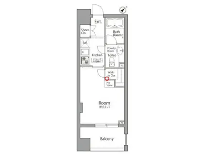 レジディア池袋ウエスト(1K/7階)の間取り写真