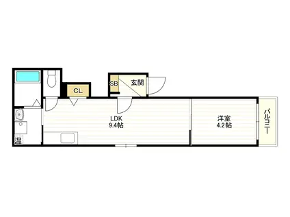 LE GRAND LOTUS(1LDK/3階)の間取り写真