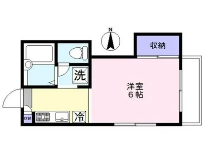 TAKE-OFF21(1K/2階)の間取り写真