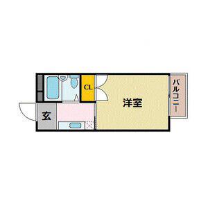 FIORE六甲(1K/1階)の間取り写真