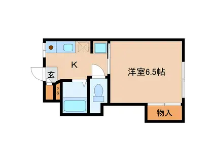 ハイツあかつき (1K/1階)の間取り写真