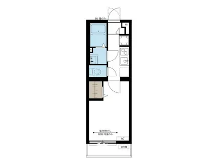 エムズステート鶴見(1K/3階)の間取り写真