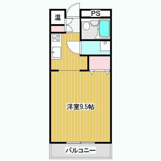 フォレストモール(1K/3階)の間取り写真