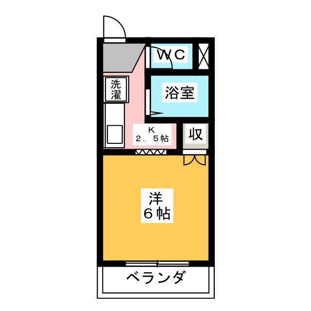 サープラスT&M(1K/2階)の間取り写真