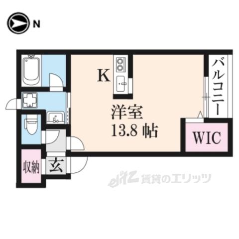 プレステ柳町2丁目弐番館(ワンルーム/2階)の間取り写真