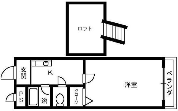 アルファードーム(1K/3階)の間取り写真