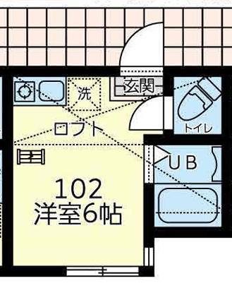 ユナイト市場メルヴィンの杜(ワンルーム/1階)の間取り写真