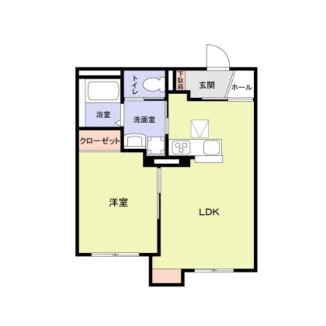 エムズ ヴィラ さいたま新都心(1LDK/1階)の間取り写真