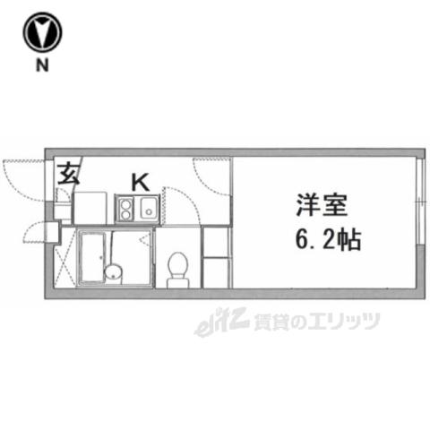 レオパレスグレイスⅠ(1K/2階)の間取り写真