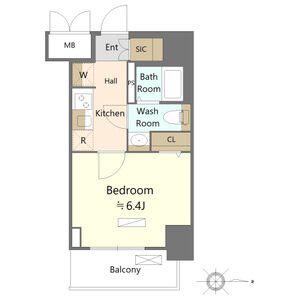 SHOKEN RESIDENCE名古屋ノース(1K/4階)の間取り写真