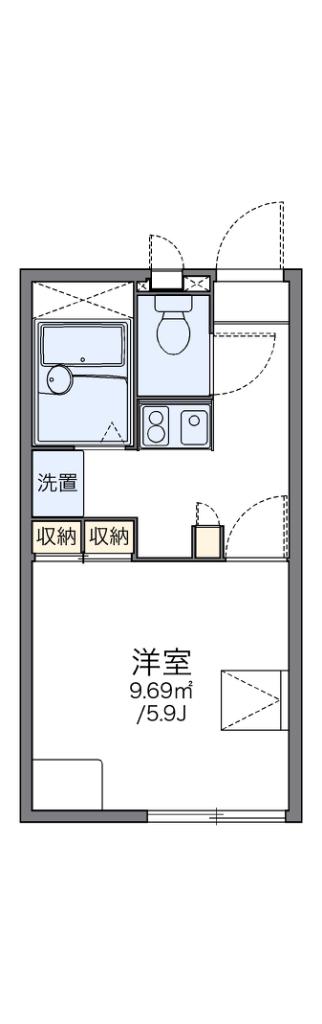 レオパレス井口堂(1K/2階)の間取り写真
