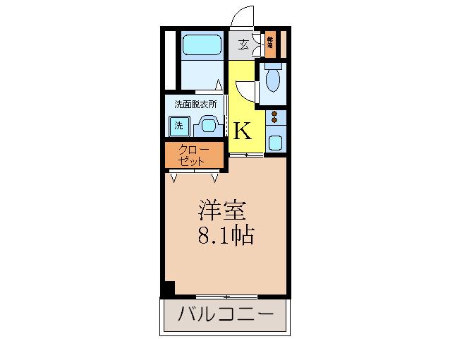 CORAZON PALACIO(1K/4階)の間取り写真
