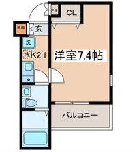 NEXIA海老名(1K/2階)の間取り写真