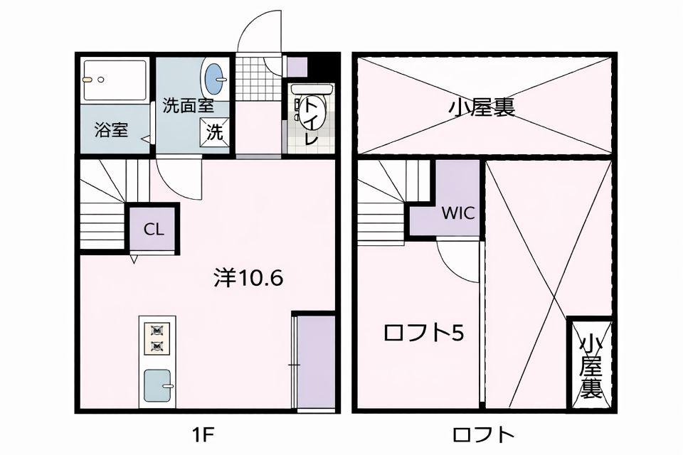 LUNGO(ワンルーム/1階)の間取り写真