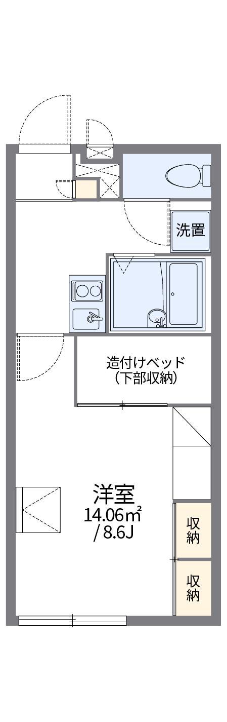 レオパレスカルカソンヌ(1K/2階)の間取り写真