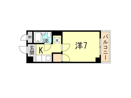 パークマンション青木(1K/4階)の間取り写真