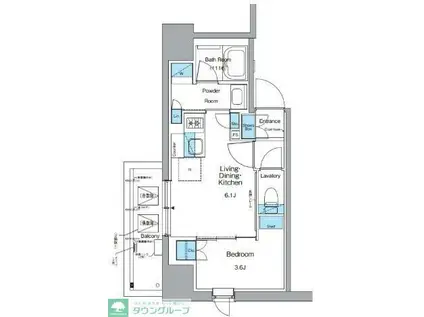 ルフォンプログレ上野御徒町(1DK/3階)の間取り写真