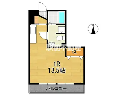 プロシード若宮(ワンルーム/2階)の間取り写真