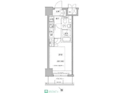 パティーナ川崎南DUO(1K/10階)の間取り写真