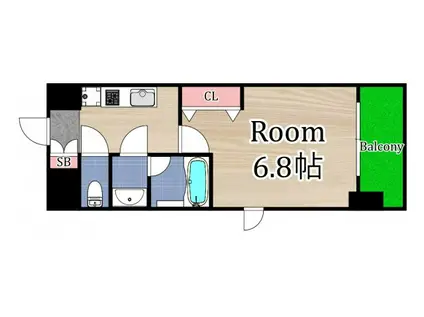 QUINTETJYOTONOE(1K/14階)の間取り写真