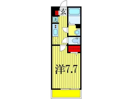 リブリ・カーサ大久保(1K/1階)の間取り写真