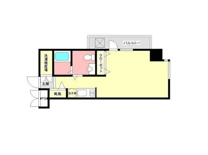 県庁前シティピアエクセル30 509号(ワンルーム/5階)の間取り写真