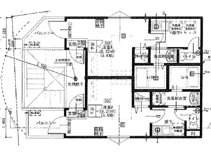 MOMO HOUSE(1K/3階)の間取り写真