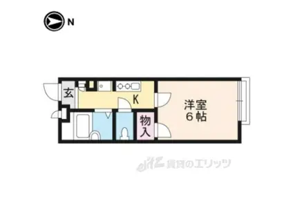 レオパレス吉川(1K/1階)の間取り写真