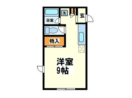 ハイム匠(ワンルーム/1階)の間取り写真