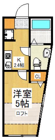 フォレストタウンY(1K/1階)の間取り写真