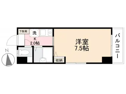 エトワール・レーベン(1K/5階)の間取り写真